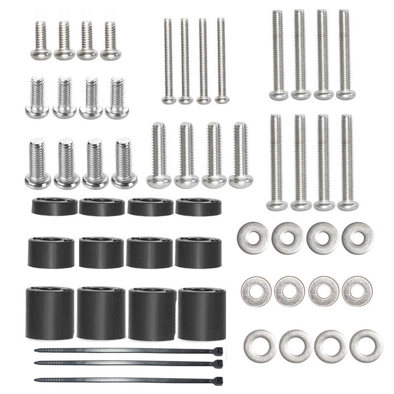 Coret Universal TV Mount Screw Kit Includes M4, M5, M6 Screws, Washers and Spacers - Stainless Steel - Compatible with VESA Wall TV or Monitor Mounting - Image 1